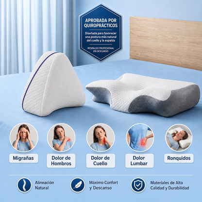 Novel Align™  Almohada Cervical Ergonómica Hipertranspirable