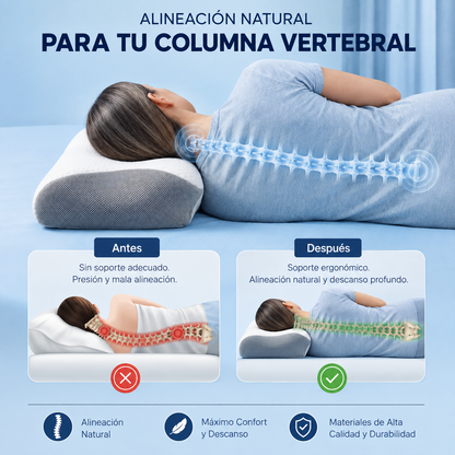 Novel Align™  Almohada Cervical Ergonómica Hipertranspirable