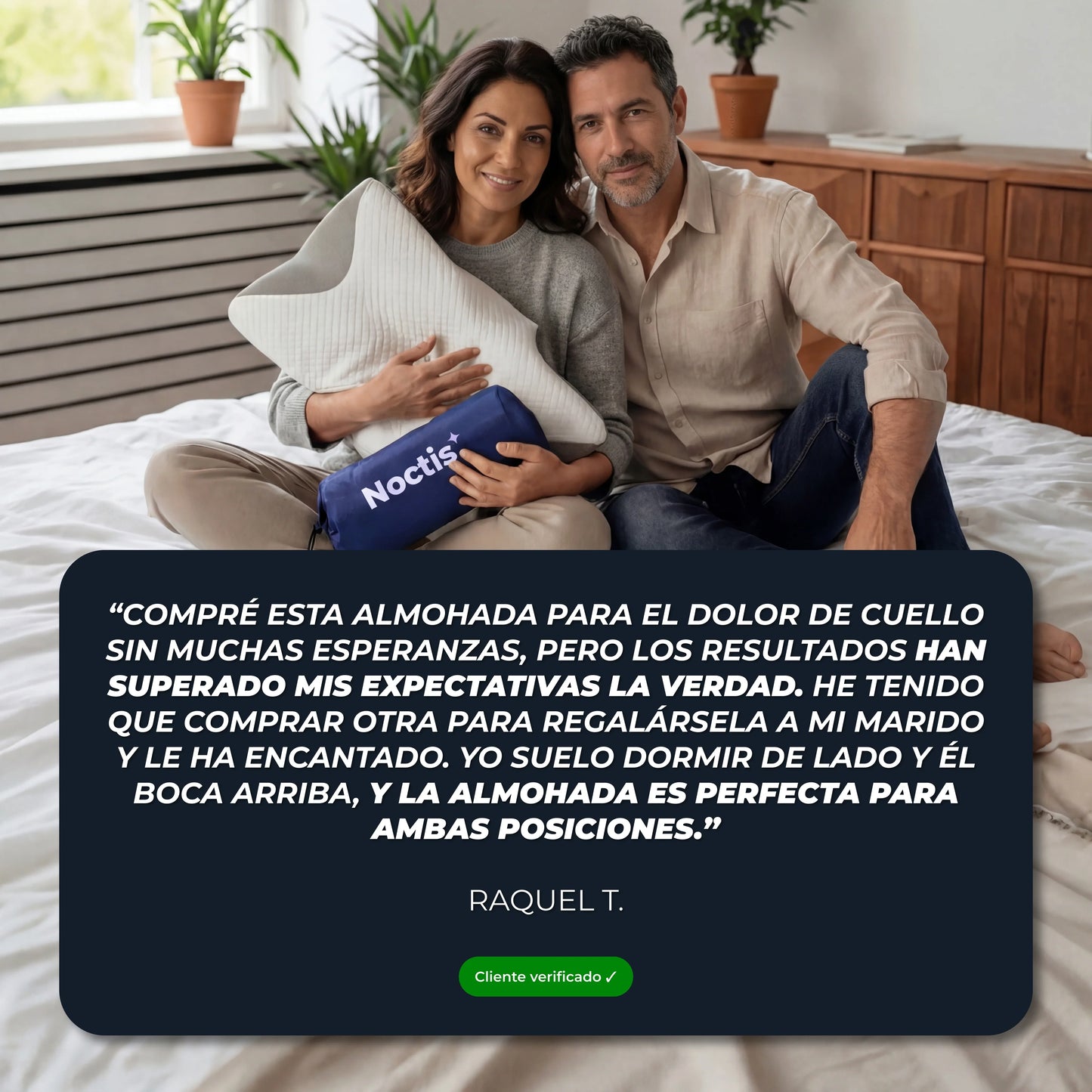 Novel Align™  Almohada Cervical Ergonómica Hipertranspirable